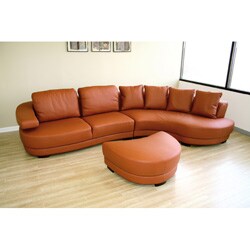 Elmar Premium Leather 3-piece Sectional Sofa