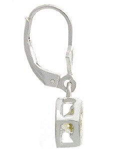 Glitzy Rocks Sterling Silver Citrine Leverback Earrings