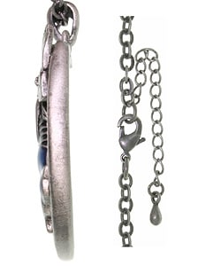 Fairy on a Moon Pewter Necklace
