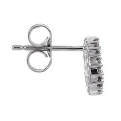 10k Gold 1/4ct TDW Diamond Peace Sign Earrings