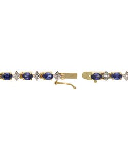 Icz Stonez 18k Gold over Sterling Silver CZ Diamond Bracelet