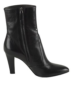 Sergio Rossi Black Leather Bootie