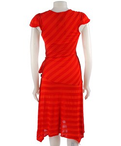 In Dept Tomato Wrap Dress