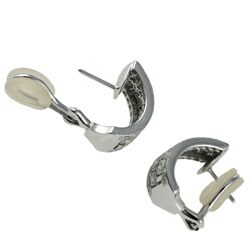 18k White Gold 1/2ct TDW Diamond Hoop Earrings (H-I, SI1)