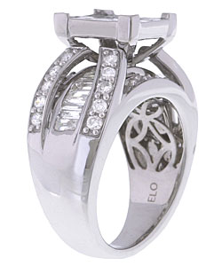 14k White Gold 3ct TDW Diamond Engagement Ring