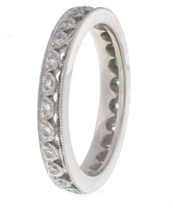 Tacori Platinum 1/4ct TDW Diamond Eternity Wedding Band (G, VS)