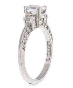 Tacori Platinum CZ and 1/2ct TDW Diamond Wedding Ring (G, VS)