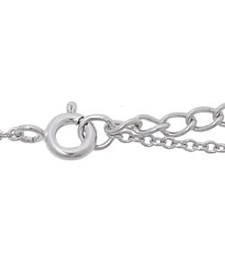 Sterling Silver CZ Lined Cross Pendant Necklace