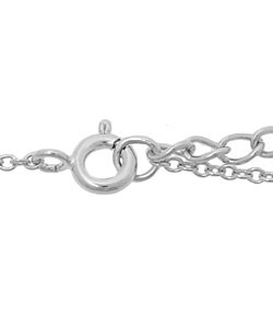 Sterling Silver CZ Celtic Knot Necklace