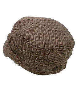 Hailey Hats Fleece-lined Tweed Military Cap