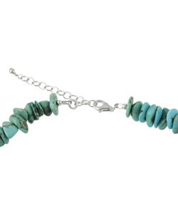 Sterling Silver and Turquoise Graduated Size Necklace
