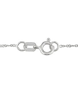 14k White Gold 1/8 TDW Diamond Circle of Life Necklace