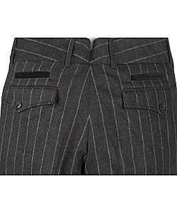 Dolce & Gabbana Men's Grey Stripe Wool Pants