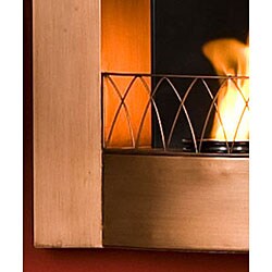 Copper Finish Wall Mount Gel Fuel Fireplace