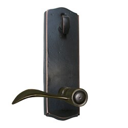 Weathered Bronze Entry Handle Set