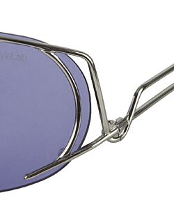 Diesel Purple Lens Silver Frame Sunglasses