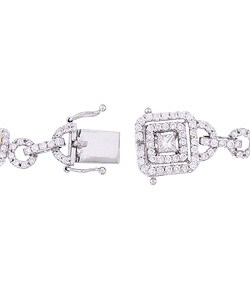 14k Two-tone Gold 5 1/4ct TDW Diamond Bracelet (G-H)