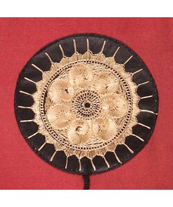 Crimson and Black Decorative Pillow Sham