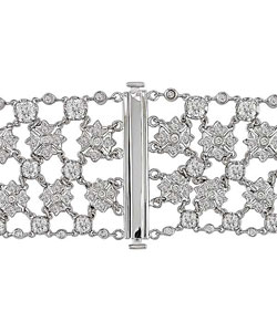 18k White Gold 28-1/6ct TDW Diamond Necklace