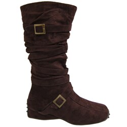 Glaze by Adi Microsuede Flat Mid-Calf Boots