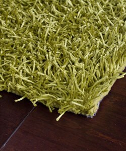 Hand-woven Neon Collection Poly-shag Rug (5' x 8')