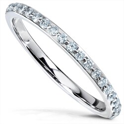 14k White Gold 2/5ct TDW Diamond Eternity Ring (H-I, I1-I2)