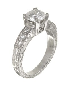 Tacori Platinum 1/3ct TDW Diamond CZ Ring (G-VS)