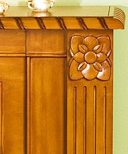 Lincolnshire Medium Oak Electric Fireplace