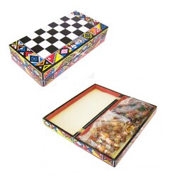 Rectangular Inca/ Spanish Chess Set (Peru)