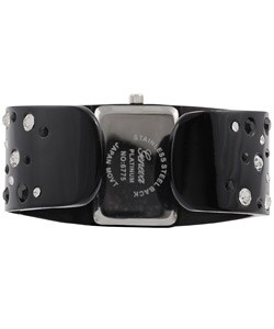 Geneva Platinum Jeweled Cuff Watch