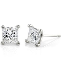 14k Gold 2ct TDW Certified Diamond Stud Earrings (D, SI1-SI2)