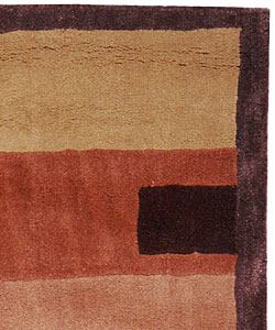Handmade Rodeo Drive Meridian Multicolor N.Z. Wool Runner (2'6 x 10')