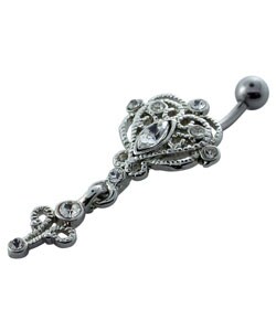 Antique Style Filigree Heart Belly Jewelry