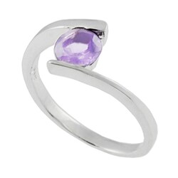 Sterling Silver Round Cubic Zirconia Ring
