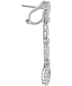 18k White Gold 3/4ct TDW Diamond Drop Earrings