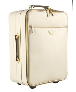 Prada Medium Cera Saffiano Leather Rolling Suitcase - 11134422 ...  