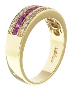 Encore by Le Vian 14k Gold Ruby 1/5ct TDW Diamond Ring