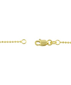 14k Yellow Gold Multicolored Crystal Anklet