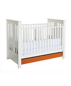 Anna Orange and Antique White Two-tone Crib