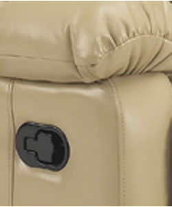 Taupe Leather Wall Hugger Recliner Theater Chair