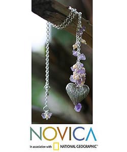 'The Secret of Love' Pearl and Amethyst Choker (Thailand)