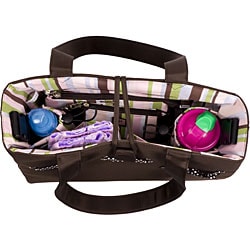 JP Lizzy Mocha Mint Diaper Tote Set