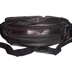Kozmic Black Leather Fanny Pack