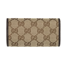 Gucci Women's Jacquard Logo Keychain Wallet