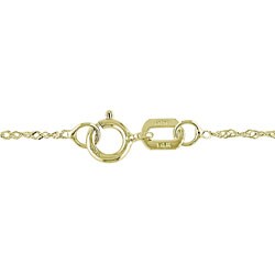 14k Two-tone Gold 1/4ct TDW Diamond Heart Necklace