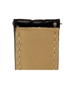 Black Genuine Crocodile Watch Strap