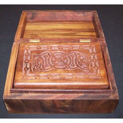 Handcrafted Sinuous Shisham Wood Box Set (India)