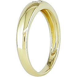 10k Yellow Gold and White Sapphire Ring