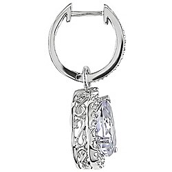 14k Gold 1/2ct TDW Diamond Rose de France Earrings