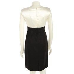 Connected Apparel Women's Keyhole Charmeuse Dress